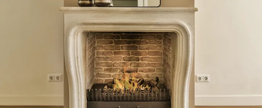 Vintage-style Fireplace Redesign in Aldine, Texas