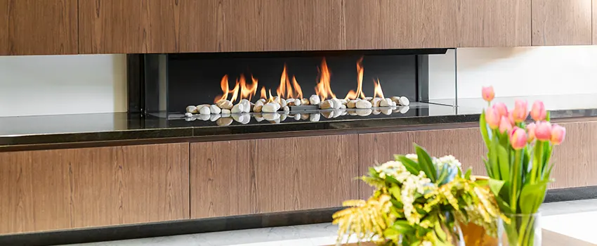 Double-height Fireplace Design Refurbishment in Aldine, Texas
